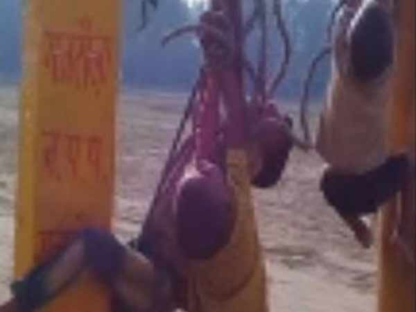 Father beats his children brutally in U.P Father beats his children brutally in U.P