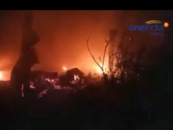 A fire broke out in a house in Thanjavur A fire broke out in a house in Thanjavur