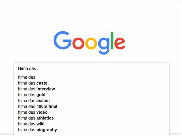 Hima Das’ caste highly searched on Google Hima Das’ caste highly searched on Google