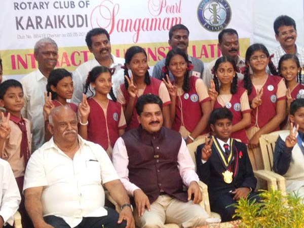 Interact society executive members swearing ceremony in Karaikudi Interact society executive members swearing ceremony in Karaikudi