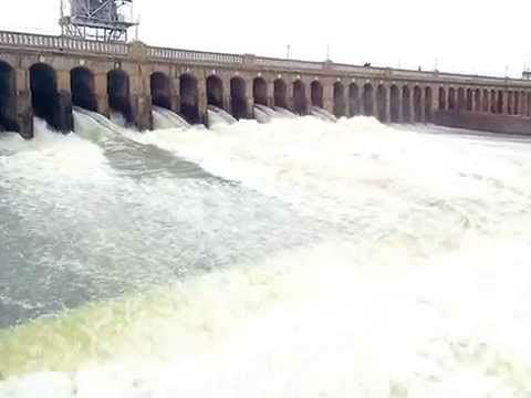 Water level touches 112 ft in KRS Dam Water level touches 112 ft in KRS Dam
