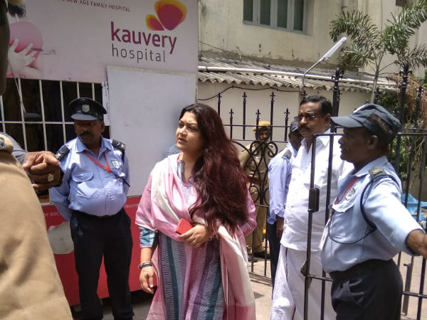 Actress Kushboo hope, Today Karunanidhi is a fighter, he will come back with good health Actress Kushboo hope, Today Karunanidhi is a fighter, he will come back with good health