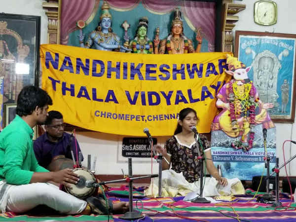 Dubai Tamil student participated in the Chennai Karnatic music program Dubai Tamil student participated in the Chennai Karnatic music program