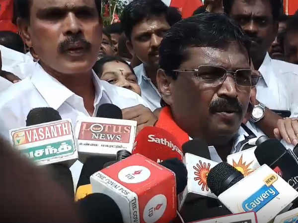 dmk protests against kovai corporation dmk protests against kovai corporation