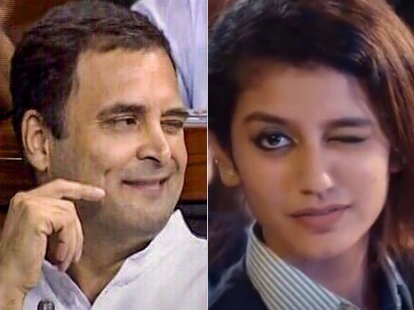 Priya prakash Varrier delight to learn Rahul Gandhi winking Priya prakash Varrier delight to learn Rahul Gandhi winking
