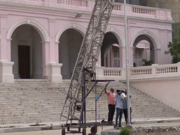 Anna Samathi being inspected Anna Samathi being inspected