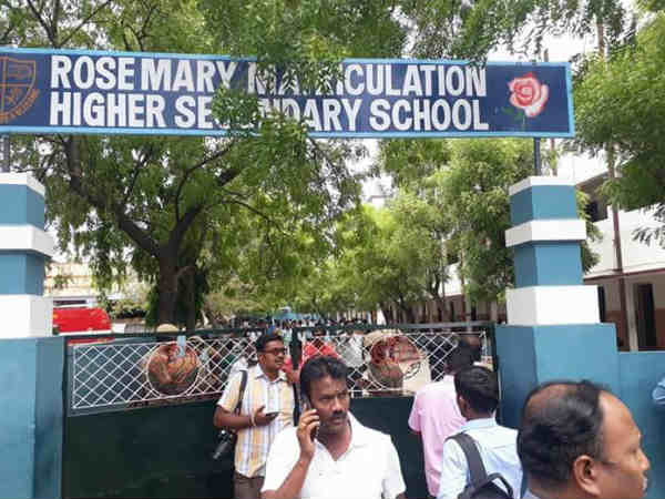 Tirunelveli Rosemary school fire accident, No death occurs Tirunelveli Rosemary school fire accident, No death occurs