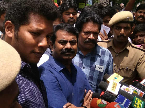 Seeman goes to Kauvery hospital to check Karunanidhi health Seeman goes to Kauvery hospital to check Karunanidhi health