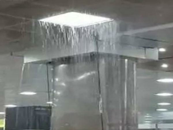Guwahati airport turns shower after rain Guwahati airport turns shower after rain