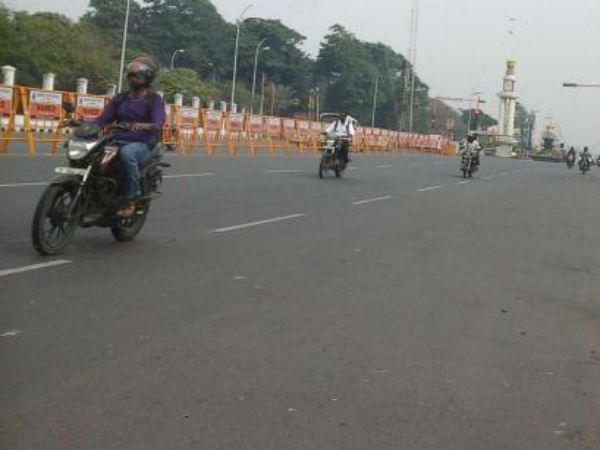 Roads are banned in Chennai Roads are banned in Chennai