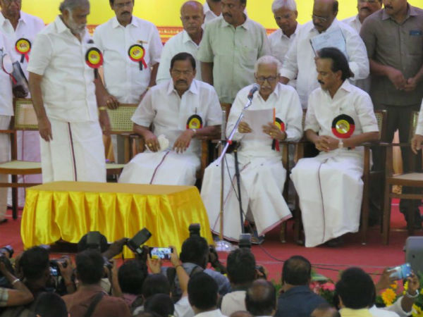 Acting president post will be removed from DMK party Acting president post will be removed from DMK party