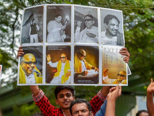 DMK cadres agitate against TN govt DMK cadres agitate against TN govt