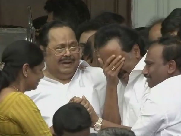 Durai Murugan says that Karunanidhi gave victory though he is no more Durai Murugan says that Karunanidhi gave victory though he is no more