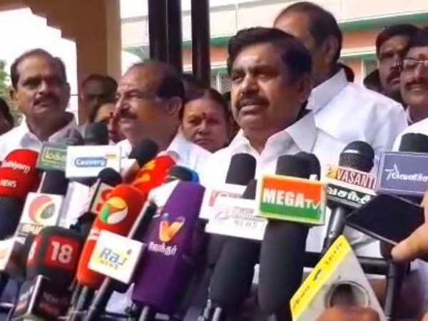 CM Edappadi Palanisamy says that 50 villages are affected by flood CM Edappadi Palanisamy says that 50 villages are affected by flood