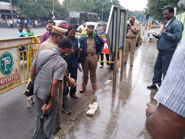 Explosives found near the gate near in Chennai Rajiv Gandhi Government Hospital Explosives found near the gate near in Chennai Rajiv Gandhi Government Hospital