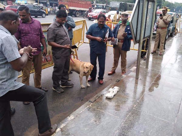 Explosives found near the gate near in Chennai Rajiv Gandhi Government Hospital Explosives found near the gate near in Chennai Rajiv Gandhi Government Hospital