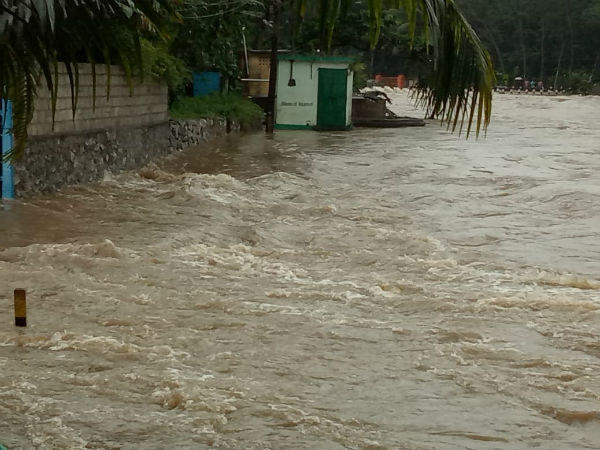 Flood water inflows into Government Exhibition in Kuzhithurai Flood water inflows into Government Exhibition in Kuzhithurai