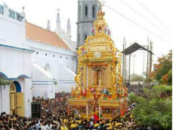 Tuticorin Panimaya Madha Church car festival Tuticorin Panimaya Madha Church car festival