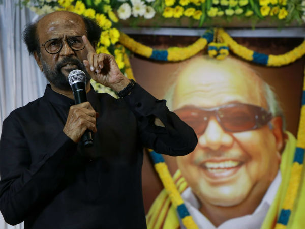 Rajinikanth says that i cannot think even Tamilnadu without Karunanidhi Rajinikanth says that i cannot think even Tamilnadu without Karunanidhi