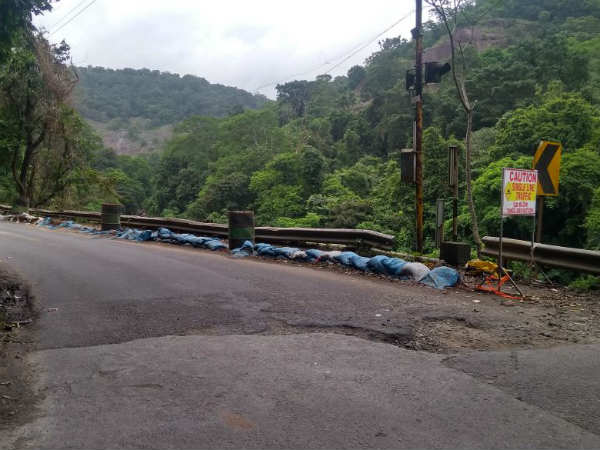 Rain havoc road damage in Kerala Rain havoc road damage in Kerala