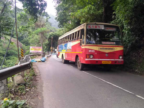 Rain havoc road damage in Kerala Rain havoc road damage in Kerala