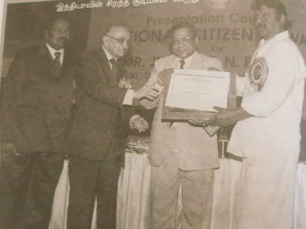 Vijayakant gets best citizen award in 2001 Vijayakant gets best citizen award in 2001