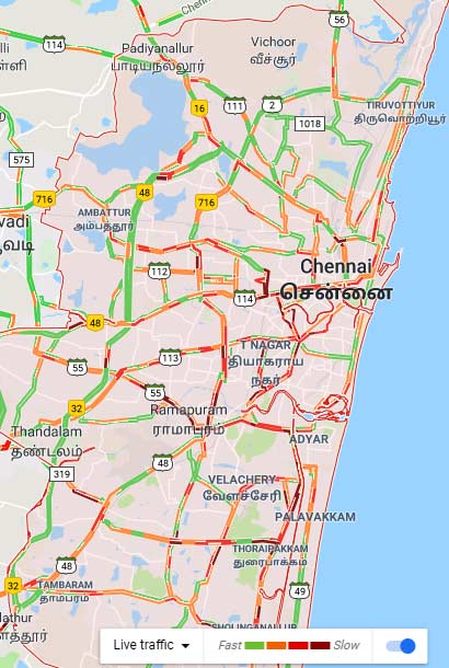 Worst Traffic hits in Chennai amidst Karunanidhi health gets a decline Worst Traffic hits in Chennai amidst Karunanidhi health gets a decline