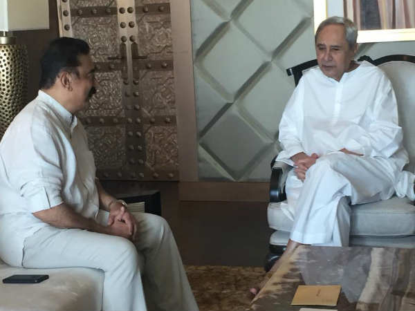 Odisha Chief Minister Navin Patnayak meets Kamalhaasan in Chennai Odisha Chief Minister Navin Patnayak meets Kamalhaasan in Chennai