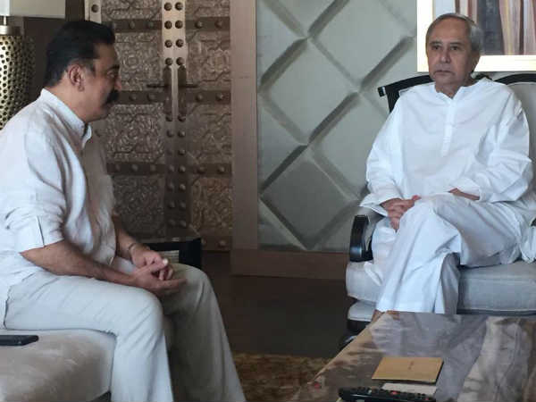 Odisha Chief Minister Navin Patnayak meets Kamalhaasan in Chennai Odisha Chief Minister Navin Patnayak meets Kamalhaasan in Chennai