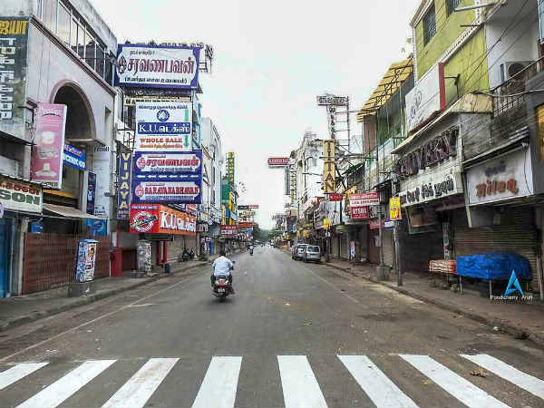 Bharath Bandh success in Puducherry Bharath Bandh success in Puducherry