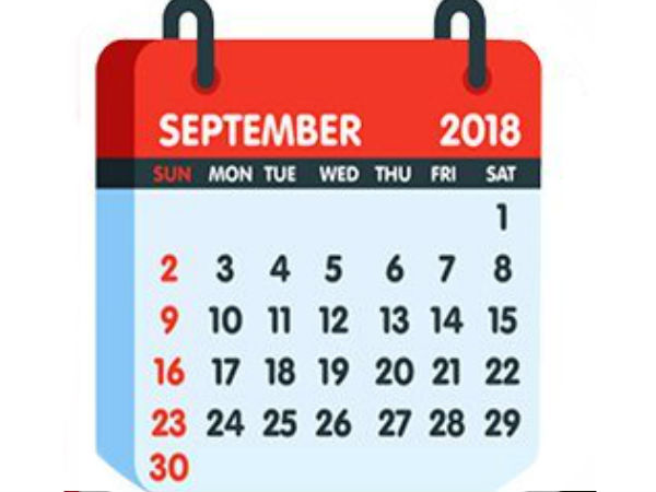 Auspicious and Muhurat Days of September 2018 Auspicious and Muhurat Days of September 2018