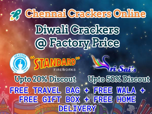 Chennai Crackers Online gives massive offers amidst Deepavali Chennai Crackers Online gives massive offers amidst Deepavali