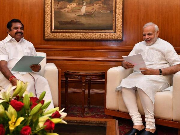 Tamilnadu CM Palanisamy will meet PM Modi today Tamilnadu CM Palanisamy will meet PM Modi today