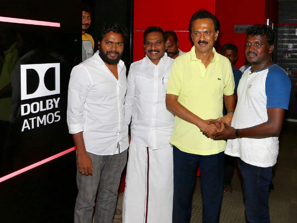 MK Stalin has watched Pariyerum Perumal Tamil film MK Stalin has watched Pariyerum Perumal Tamil film
