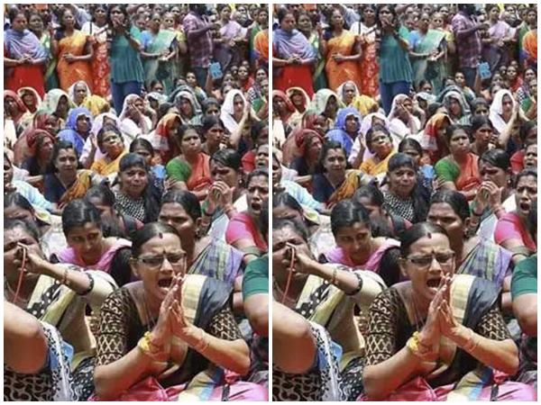 உள்ளே போகாதீங்கம்மா.. பெண்களின் காலில் விழுந்து ஆதிவாசிகள் போராட்டம்.. சபரிமலையில் பரபரப்பு! 