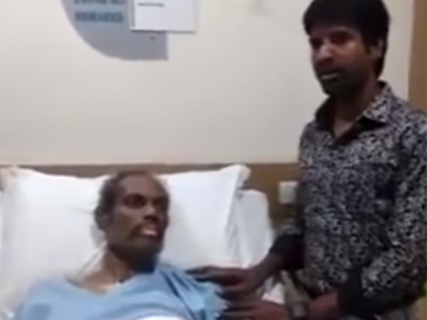 Actor Soori met NelJayaraman at hospital Actor Soori met NelJayaraman at hospital
