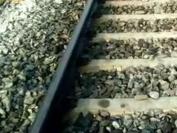 Lovers commits suicide by hitting in Train near Chittoor Lovers commits suicide by hitting in Train near Chittoor