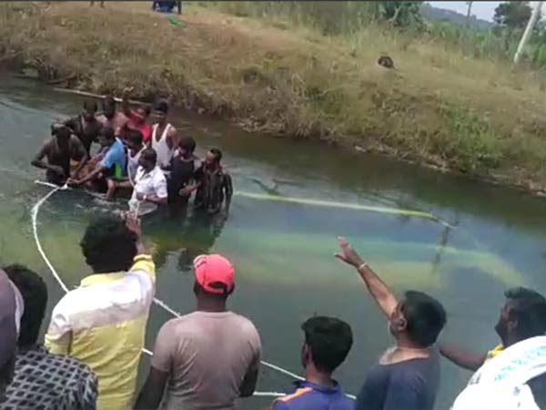 More than 15 dead and bus overturned near Mandya More than 15 dead and bus overturned near Mandya