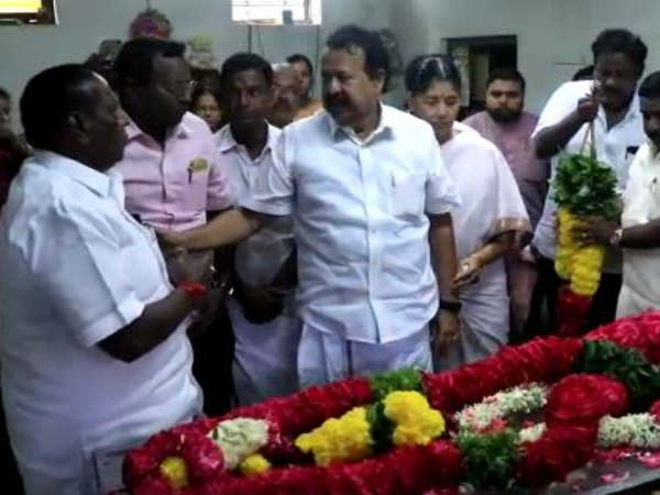 Puducherry Cm Narayanasamy mother dies Puducherry Cm Narayanasamy mother dies