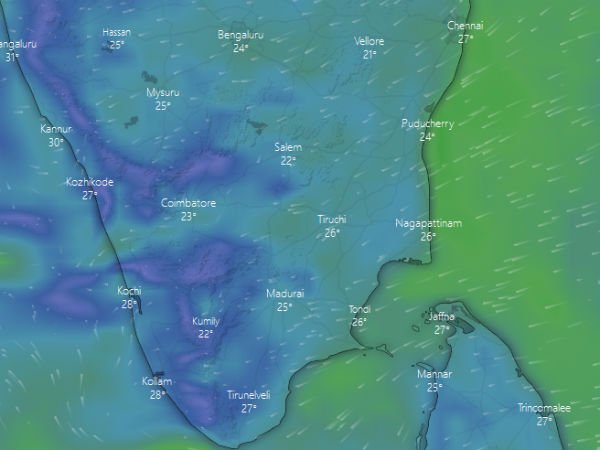 கேரளாவுக்கு இன்று இரவு மழை