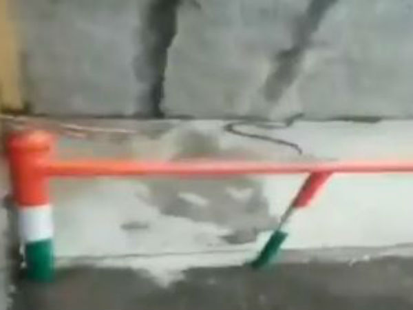 A snake being removed from polling booth in Karnataka A snake being removed from polling booth in Karnataka