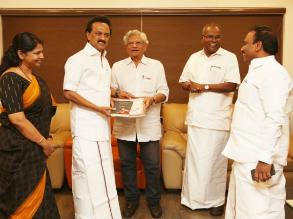 Sitaram Yechury to meet Stalin today amidst Mega Alliance plan for 2019 Sitaram Yechury to meet Stalin today amidst Mega Alliance plan for 2019
