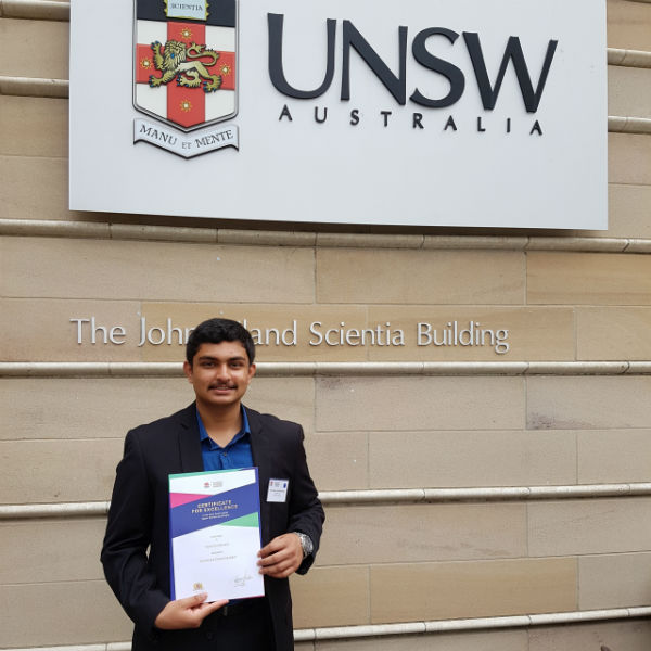 Two Tamil students achieved 1st and 2nd places in the New South Wales state Two Tamil students achieved 1st and 2nd places in the New South Wales state