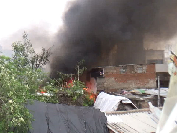 Fire broke out in Chennai Otteri Fire broke out in Chennai Otteri