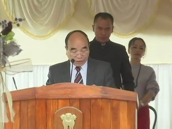 Zoramthanga takes oath as CM of Mizoram Zoramthanga takes oath as CM of Mizoram
