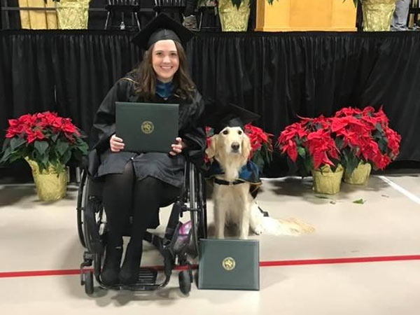 service dog awarded honorary diploma service dog awarded honorary diploma