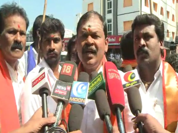 Hindu Makkal Katchi Demonstration in Coimbatore Hindu Makkal Katchi Demonstration in Coimbatore
