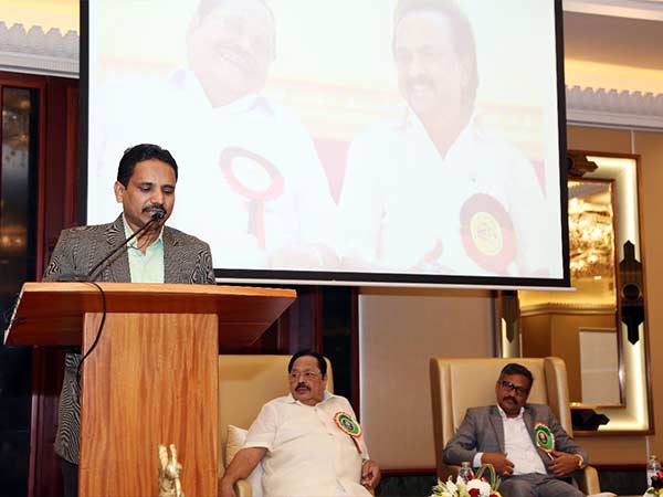 Duraimurugan recalls Anti Hindi agitation in Dubai function Duraimurugan recalls Anti Hindi agitation in Dubai function