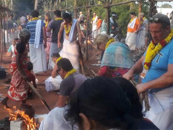 Foreigners Pongal Celebration inTuticorin Foreigners Pongal Celebration inTuticorin