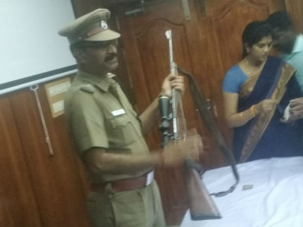 5 persons were arrested by police in connection of firing near gingee, villupuram district 5 persons were arrested by police in connection of firing near gingee, villupuram district